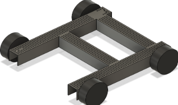 Picture of the drivetrain CAD for Bing Bong