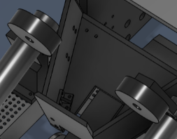 Picture of the hopper/shooter for Bing Bong in CAD